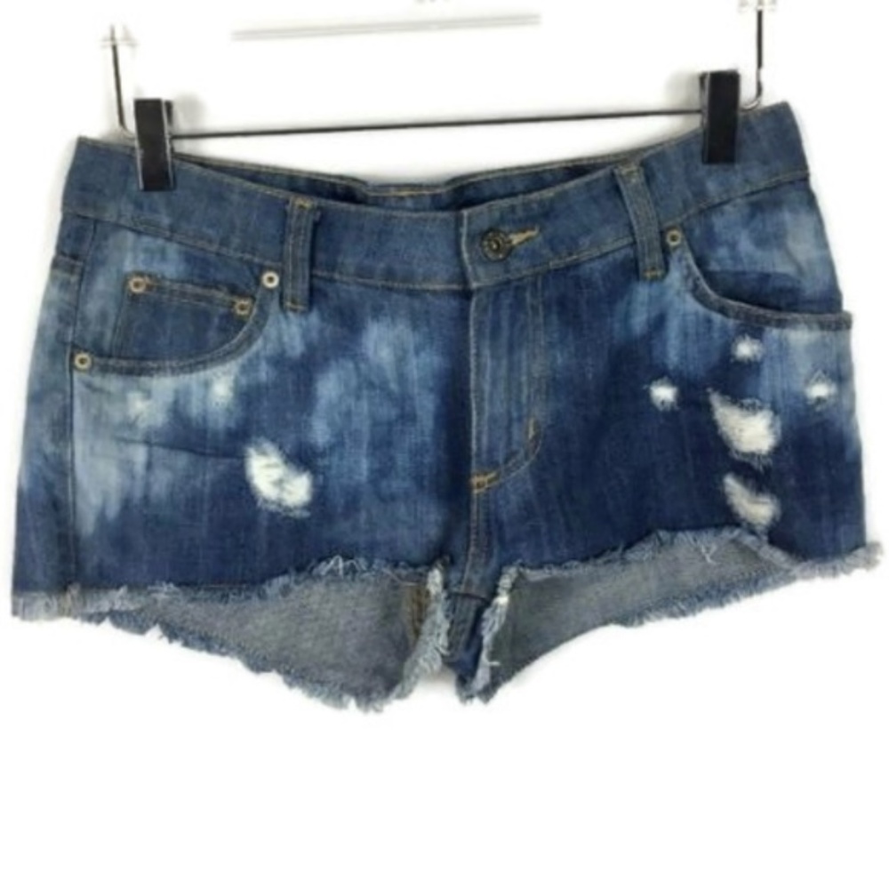Carmar | LF Distressed Bleached Denim Shorts